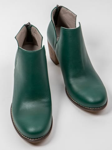 Zapato Leren boots donkergroen