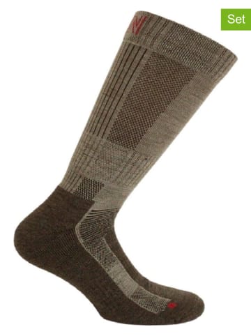 Norfolk 2er-Set: Trekkingsocken "Leonardo" in Braun