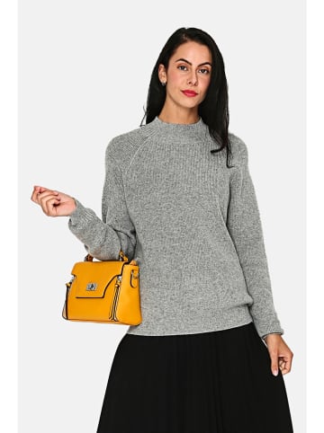 ASSUILI Kaszmirowy sweter w kolorze szarym