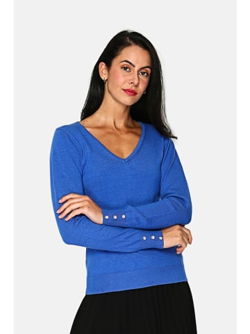 ASSUILI Kaschmir-Pullover in Blau