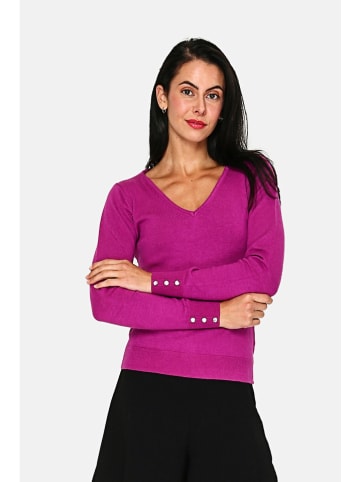 ASSUILI Kaszmirowy sweter w kolorze różowym