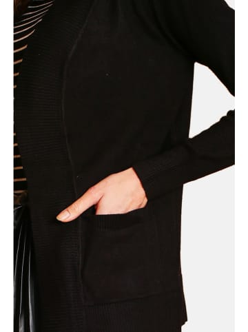 ASSUILI Kaszmirowy kardigan w kolorze czarnym