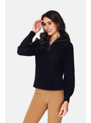 ASSUILI Kaszmirowy sweter w kolorze czarnym
