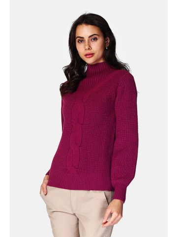 ASSUILI Kaszmirowy sweter w kolorze różowym
