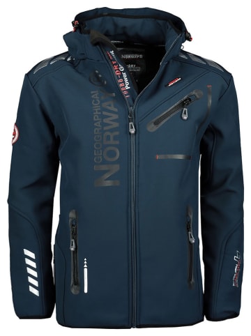 Geographical Norway Kurtka softshellowa "Royaute" w kolorze granatowym