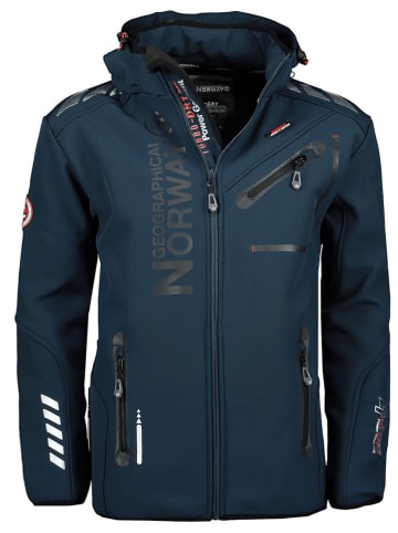 Geographical Norway Kurtka softshellowa "Royaute" w kolorze granatowym