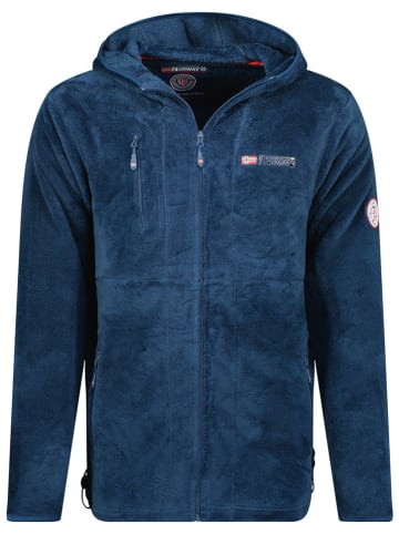 Geographical Norway Kurtka polarowa "Upload" w kolorze granatowym