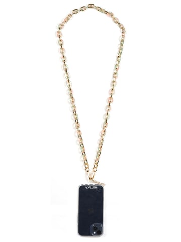 SmartCase Smartphoneketting "Marseille" goudkleurig/groen - (L)122 cm