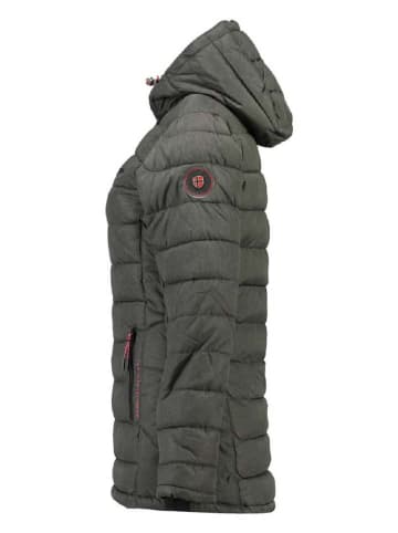 Geographical Norway Doorgestikte mantel "Astana" antraciet
