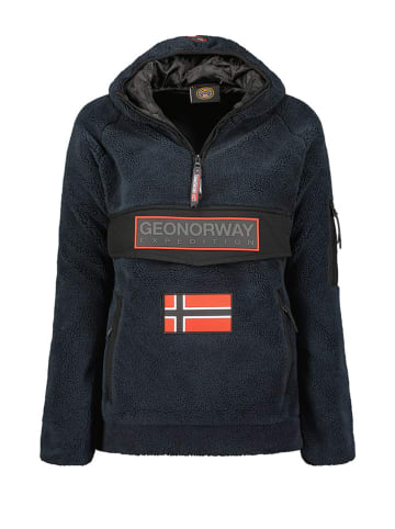 Geographical Norway Fleece trui "Upassia" donkerblauw