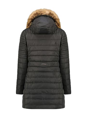 Geographical Norway Doorgestikte mantel "Charlize" zwart