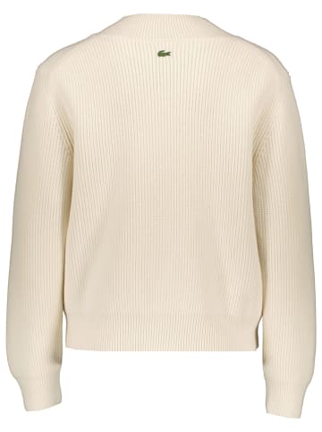 Lacoste Wollen trui crème
