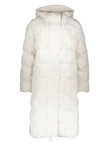 Lacoste Omkeerbare doorgestikte mantel wit
