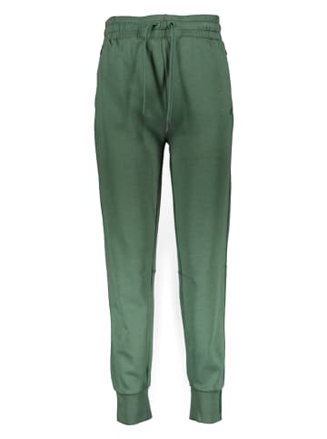 Lacoste Spodnie dresowe w kolorze zielonym