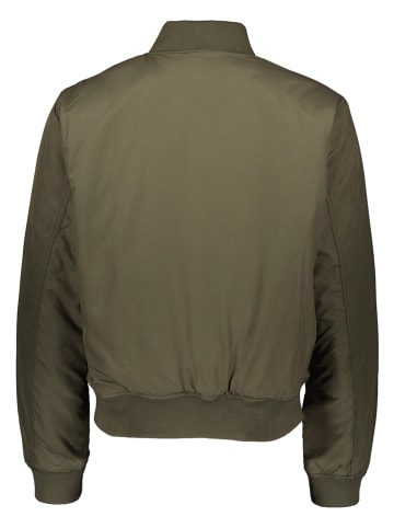 Lacoste Wende-Übergangsjacke in Khaki/ Orange