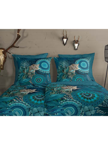 Hip Flanell-Bettwäsche-Set "Alvise" in Blau