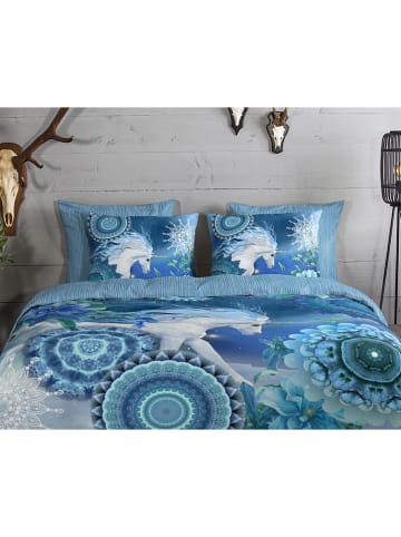 Hip Flanellen beddengoedset "Lumi" blauw