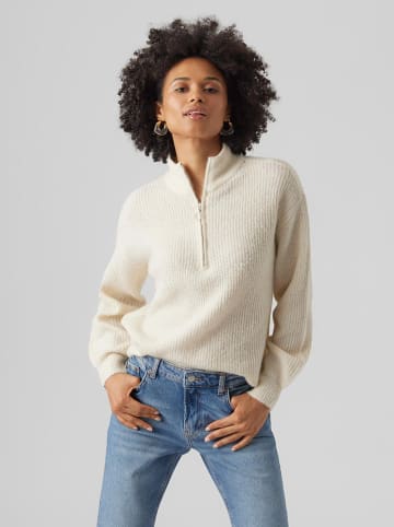 Vero Moda Sweter w kolorze kremowym
