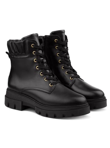 LaShoe Leder-Boots in Schwarz