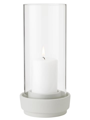 Stelton Świecznik w kolorze jasnoszarym - wys. 24,5 x Ø 11,5 cm