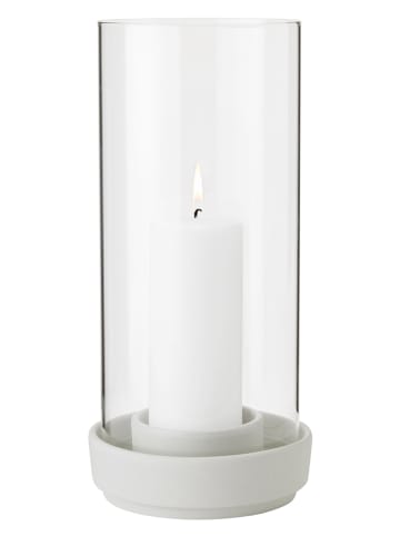 Stelton Świecznik w kolorze białym - wys. 28,5 x Ø 14 cm