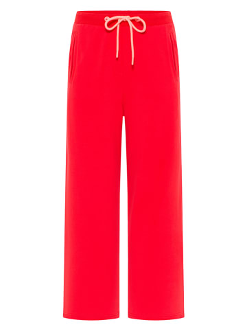 ELBSAND Spodnie dresowe "Nelin" w kolorze czerwonym
