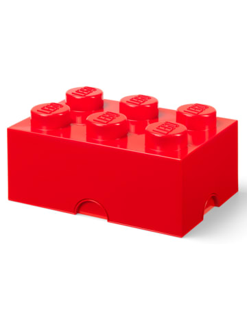 LEGO Aufbewahrungsbox "Brick 6" in Rot - (B)37,5 x (H)18 x (T)25 cm
