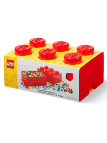 LEGO Aufbewahrungsbox "Brick 6" in Rot - (B)37,5 x (H)18 x (T)25 cm