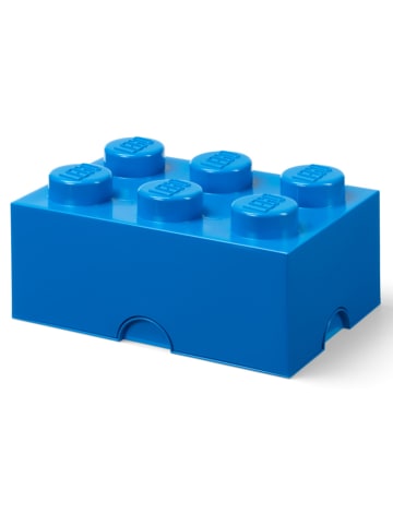 LEGO Opbergbox "Brick 6" blauw - (B)37,5 x (H)18 x (D)25 cm
