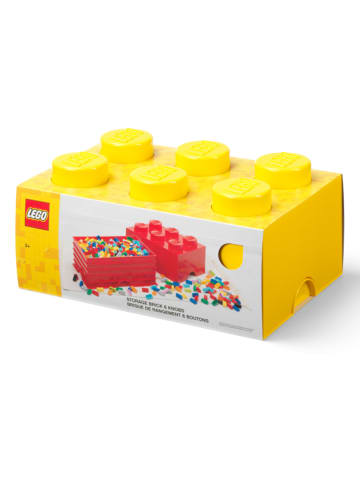 LEGO Aufbewahrungsbox "Brick 6" in Gelb - (B)37,5 x (H)18 x (T)25 cm