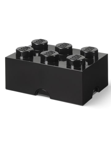 LEGO Pojemnik "Brick 6" w kolorze czarnym - 37,5 x 18 x 25 cm