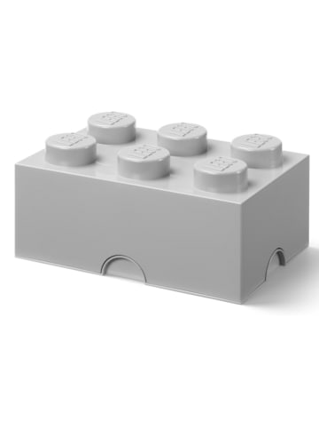 LEGO Pojemnik "Brick 6" w kolorze szarym - 37,5 x 18 x 25 cm