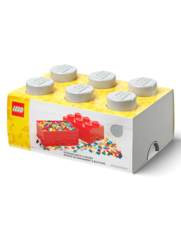 LEGO Aufbewahrungsbox "Brick 6" in Grau - (B)37,5 x (H)18 x (T)25 cm