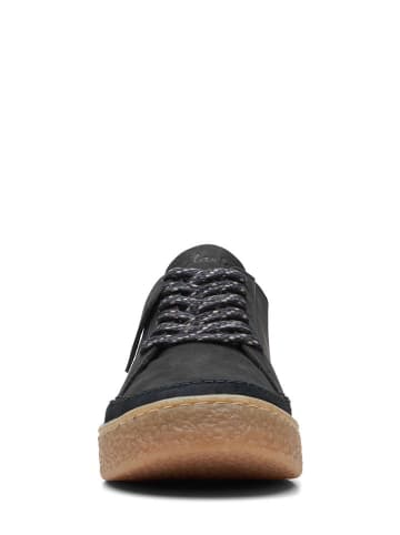 Clarks Leder-Sneakers in Schwarz