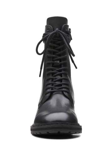 Clarks Leder-Boots in Schwarz