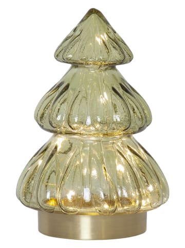 STAR Trading Figurka dekoracyjna LED "Abete" w kolorze zielonym - wys. 18 cm