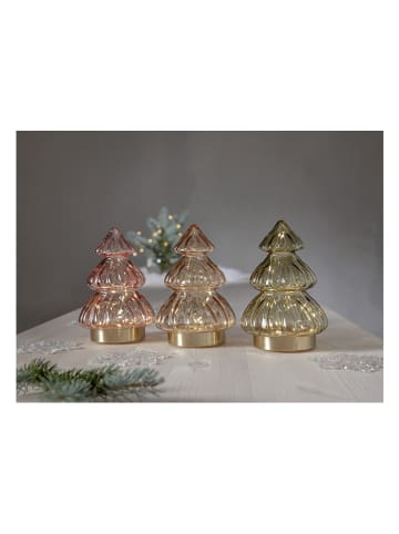 STAR Trading Figurka dekoracyjna LED "Abete" w kolorze zielonym - wys. 18 cm