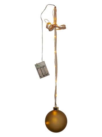 STAR Trading LED-Glaskugel "Bliss" in Gold - (L)10 cm