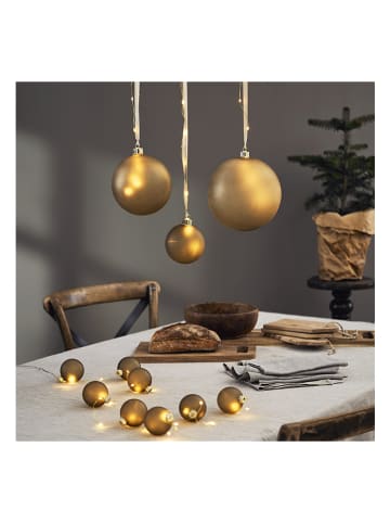 STAR Trading LED-Glaskugel "Bliss" in Gold - (L)10 cm