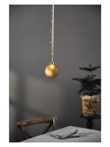 STAR Trading LED-Glaskugel "Bliss" in Gold - (L)10 cm