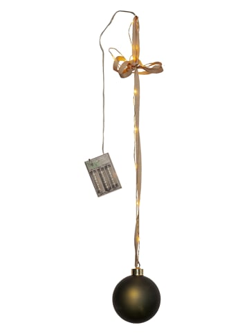 STAR Trading Glazen ledbol "Bliss" groen - (L)10 cm