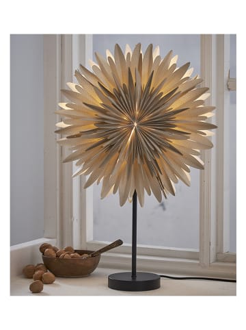 STAR Trading Lampa stołowa "Winter" w kolorze beżowym - wys. 62 x Ø 40 cm