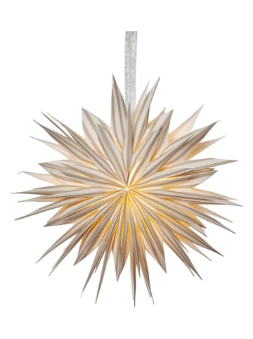STAR Trading Papieren ster "Print" wit - Ø 60 cm