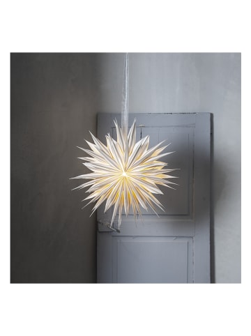 STAR Trading Papieren ster "Print" wit - Ø 60 cm