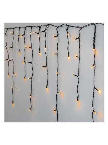 STAR Trading LED-Lichterkette "Icicle" in Schwarz - (B)590 cm