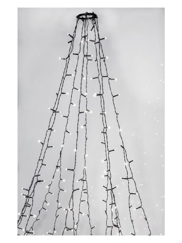 STAR Trading LED-Lichterkette "Crispy Ice White" in Grün - 200 cm