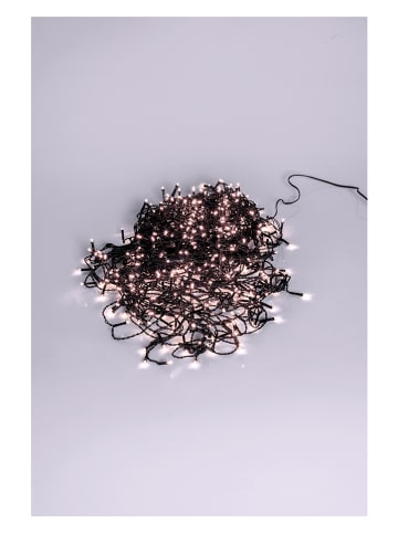 STAR Trading LED-Lichterkette "Crispy Ice White" in Grün - 200 cm