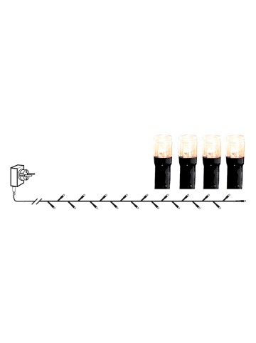 STAR Trading Ledlichtketting "Crispy Ice" zwart - 560 cm