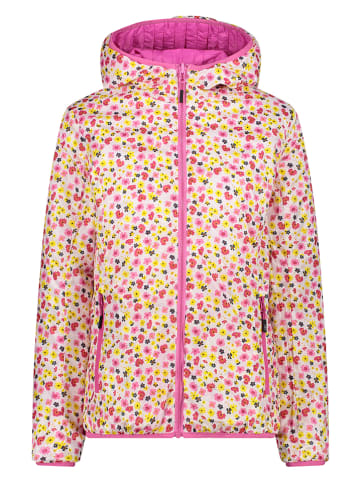CMP Omkeerbare doorgestikte jas roze/meerkleurig