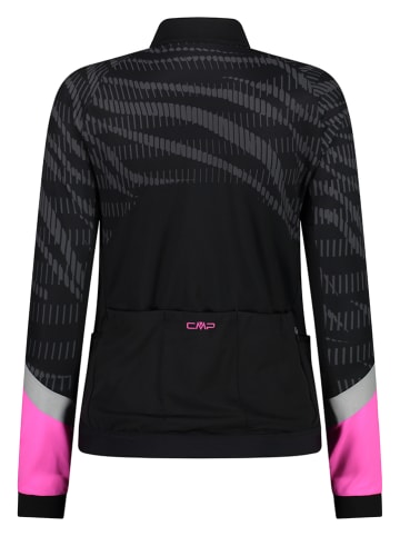 CMP Fahrradjacke in Schwarz/ Pink